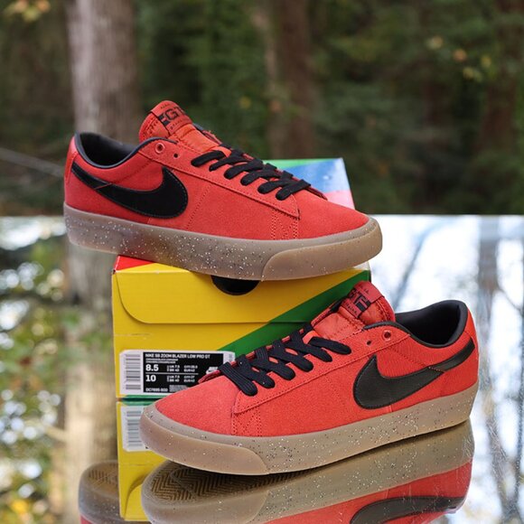 Nike SB Zoom Blazer Low Pro GT Cinnabar Gum - Picture 1 of 13